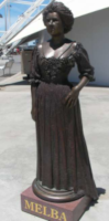 Statue of Melba at Waterfront City, Melbourne Docklands